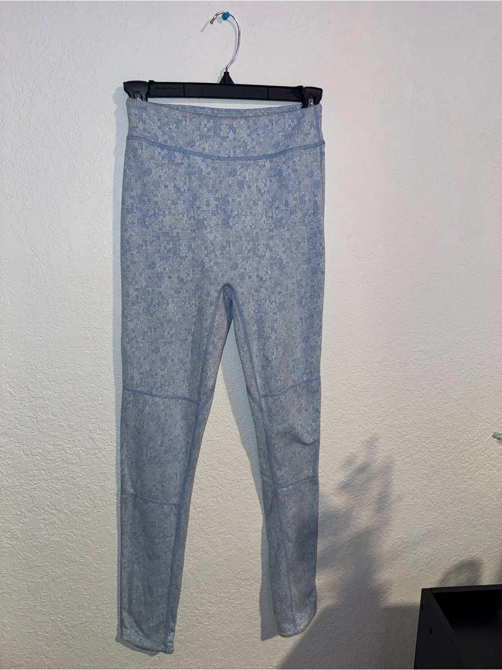 Gym Shark Blue Patterned High-Waist Leggings